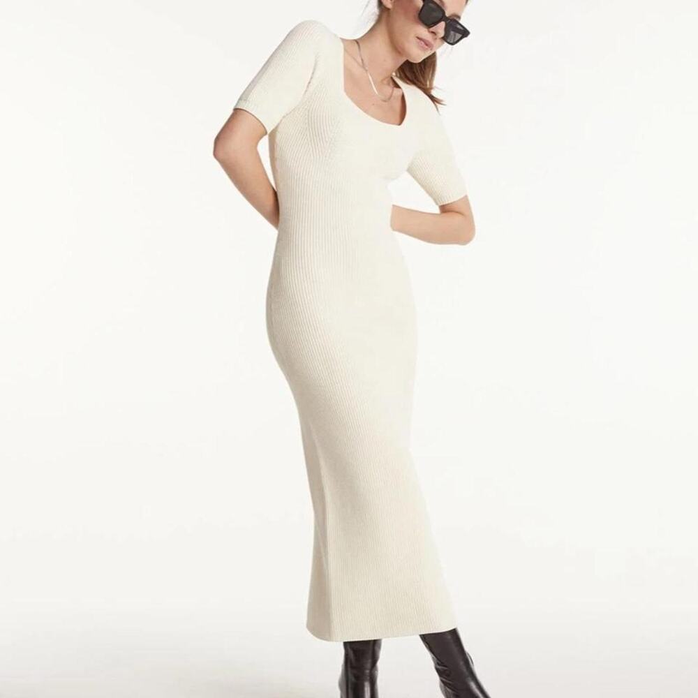 The kooples cream ribbed knit